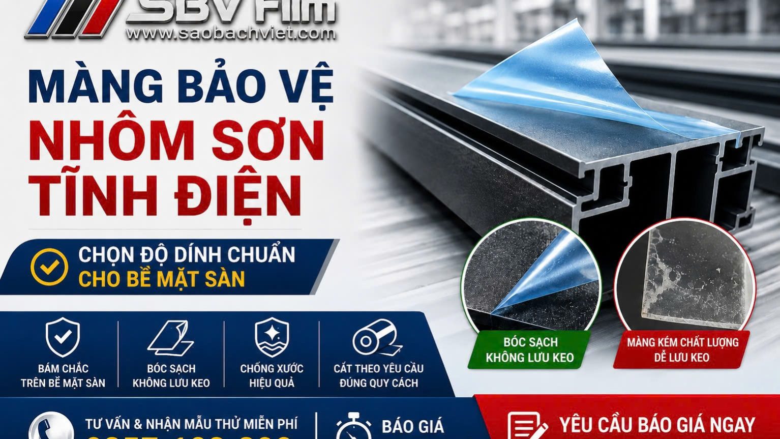 bang-keo-bao-ve-nhom-san Màng bảo vệ Nhôm Sơn Tĩnh Điện tốt nhất