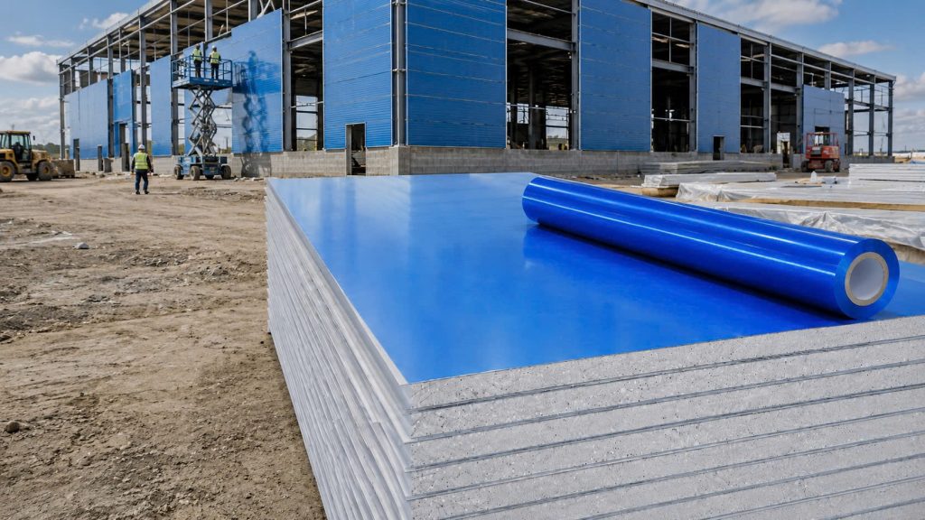 màng bảo vệ bề mặt panel tại công trình